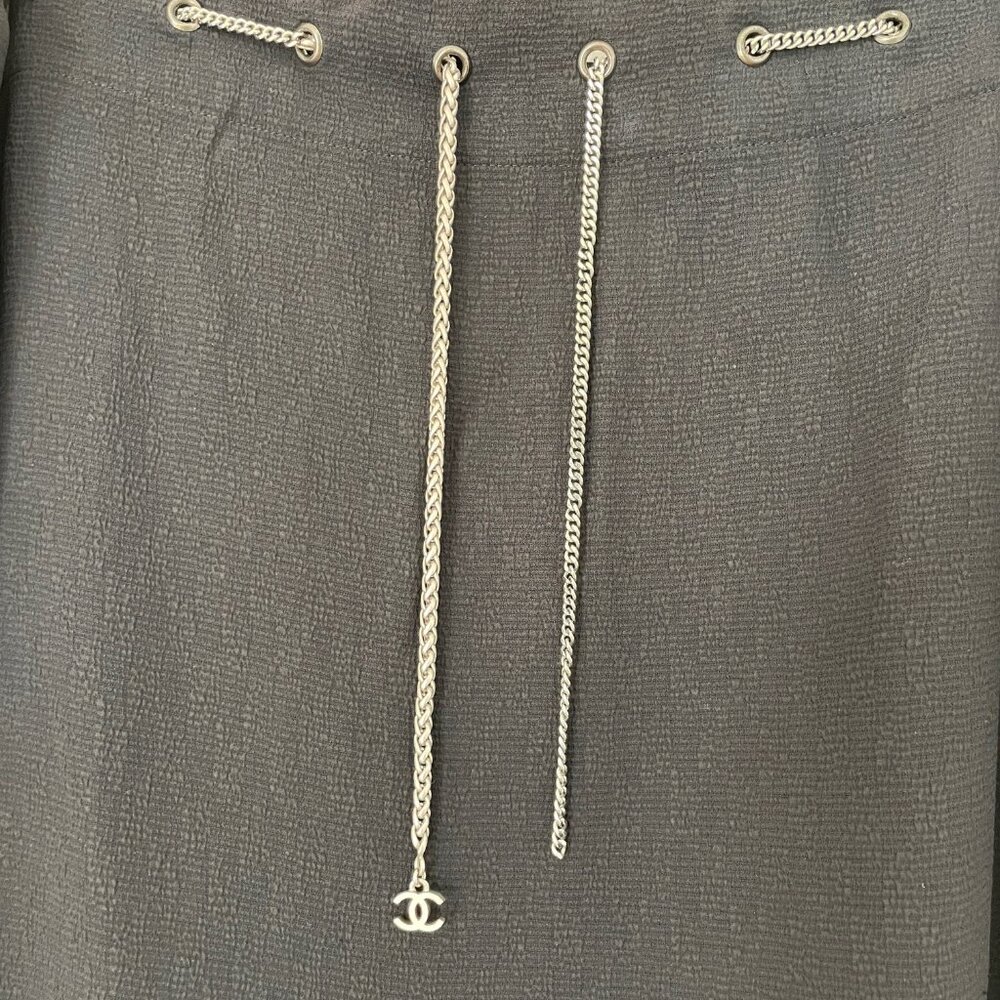 Chanel Chain Belt Maxi Skirt, Size 40